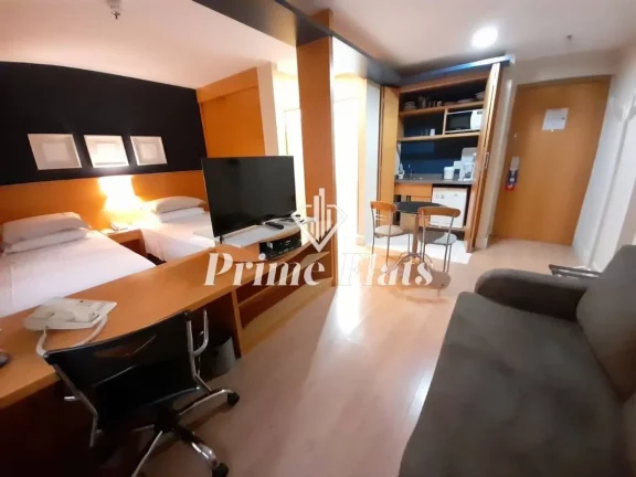 Imagem Flat disponível para locação no Transamerica Executive Jardins, com 32m², 1 dormitório e 1 vaga
