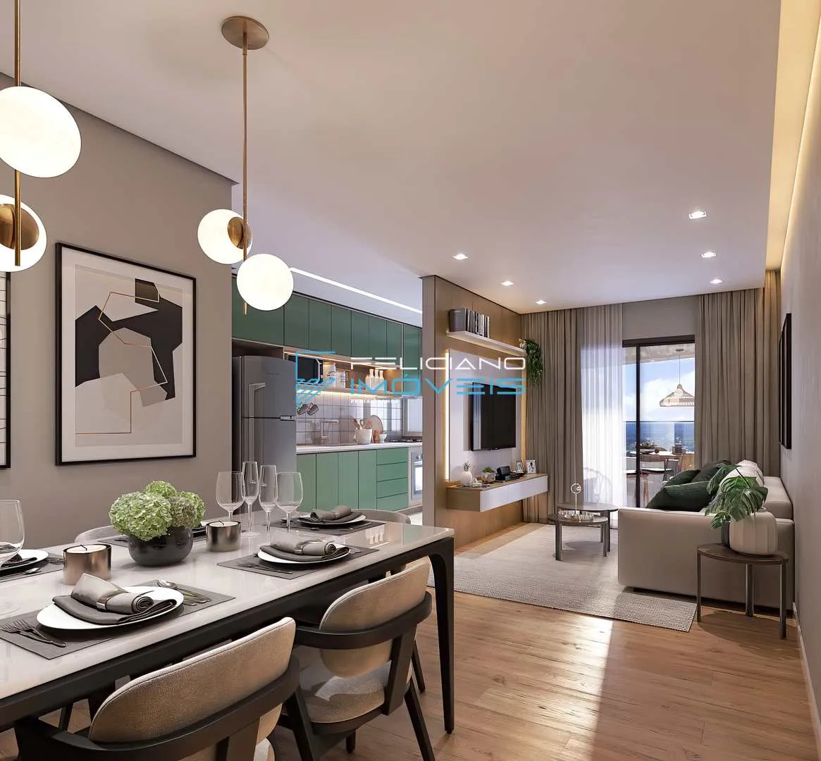 Imagem Apartamento com 1 quarto, Solemar, Praia Grande - R$ 505 mil, Cod: 5720