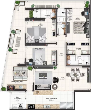 Imagem OPORTUNIDADE INCRÍVEL!!! Apartamento 3 dormitórios com suíte!