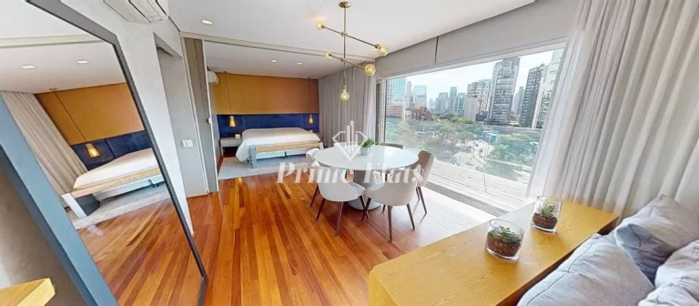 Imagem Apartamento disponível para locação no Edifício Triplo, com 91m² e 1 dormitório