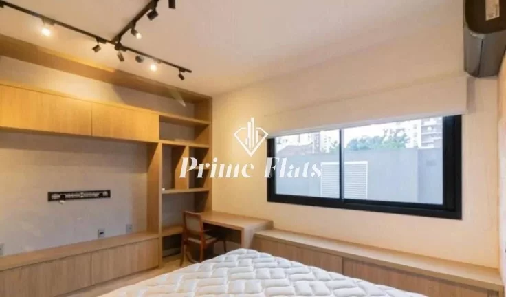 Foto do imóvel Flat disponível para venda no Is Moema Condomínio, com 26m² e 1 dormitório em Avenida dos Carinás