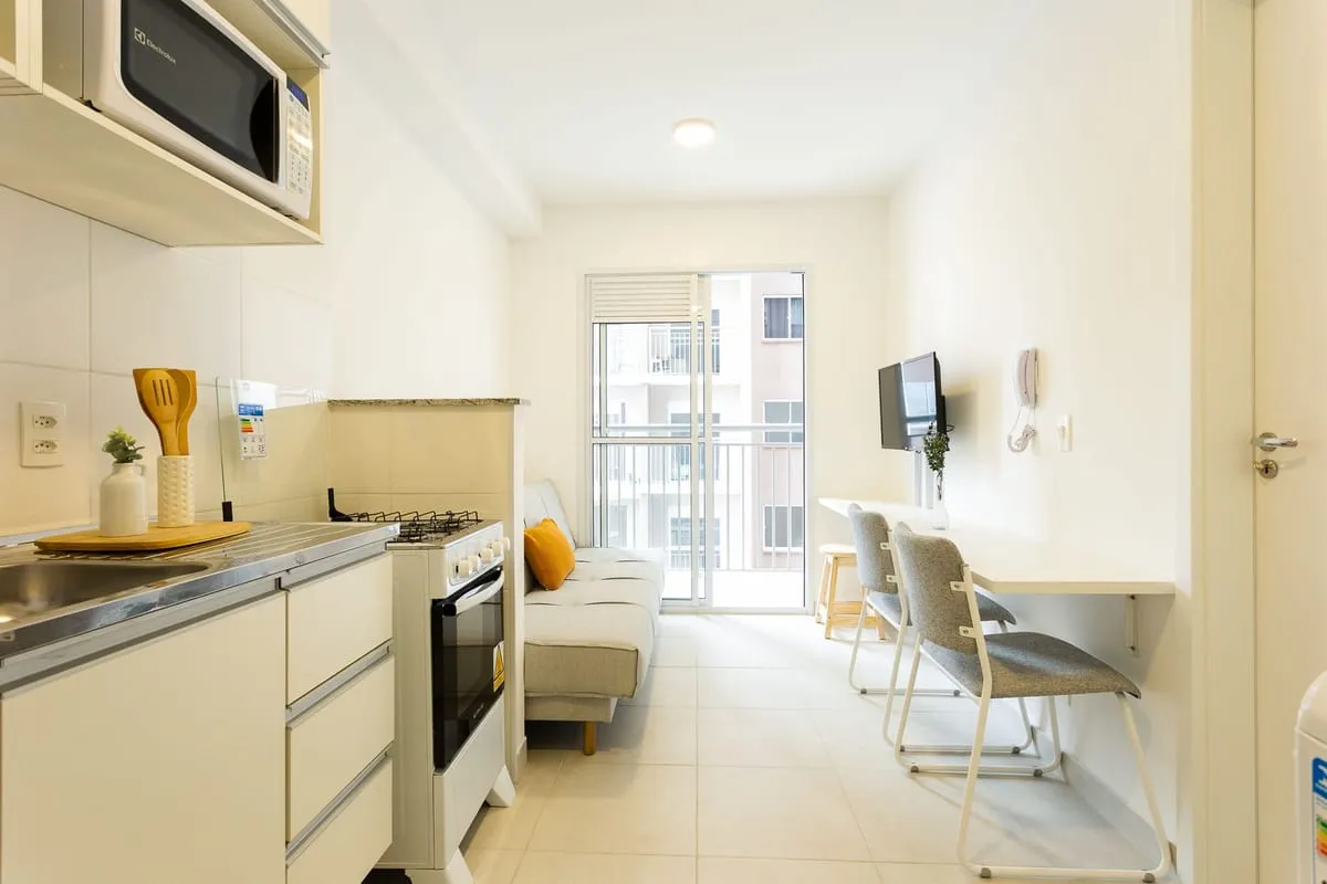 Foto do imóvel Apartamento com 1 Quarto para alugar, 28m² - Chácara Santo Antônio em Rua Luiz Seráphico Júnior, 430 - Chácara Santo Antônio, São Paulo - SP