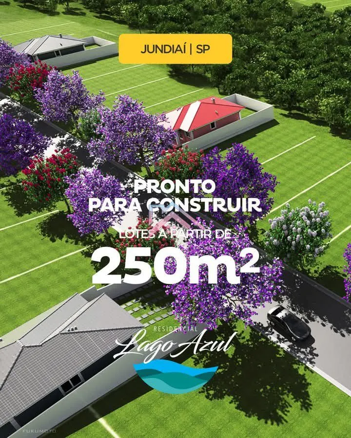 Imagem Terrenos à venda em loteamento fechado Residencial Lago Azul - Lotes à partir 250 m2 - Jundiaí - São