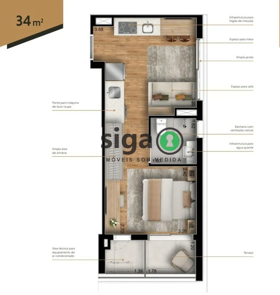 Imagem Apartamento para venda na Chácara Santo Antônio, São Paulo - SP