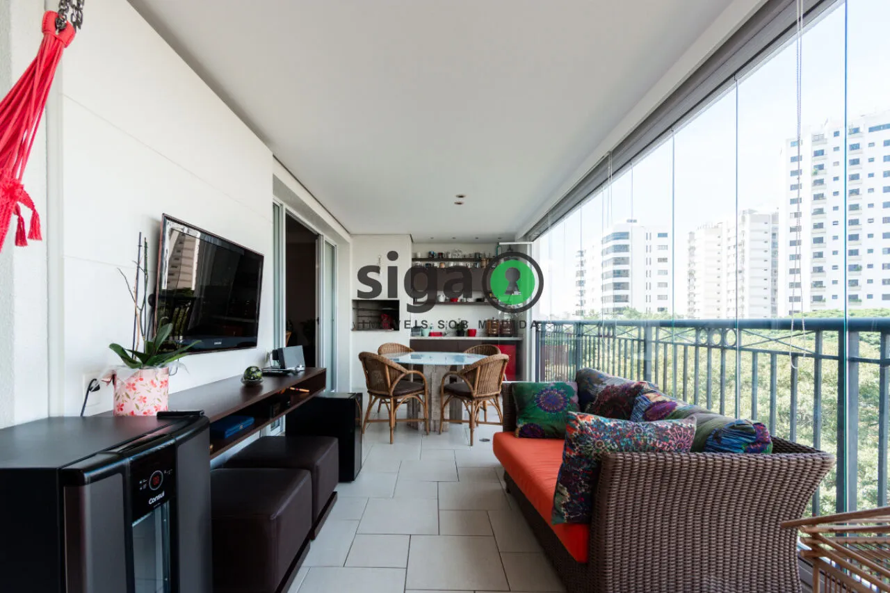 Imagem Apartamento alto padrão à venda no Brooklin 216 m² 3 suítes varanda gourmet e 4 vagas
