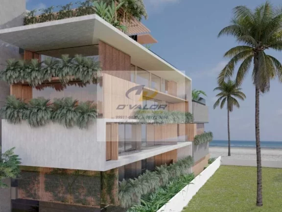Imagem Vendo flats com 1 ou 2 quartos, em prédio pé na areia da praia do Bessa, com tamanhos de 44 m² à 60 m²