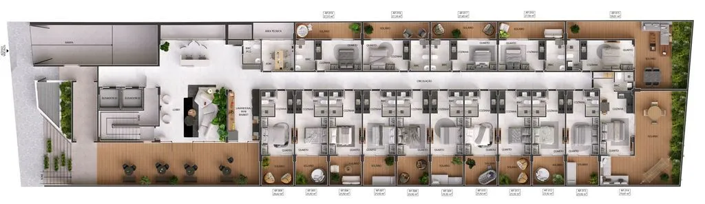 Imagem Flat com 1 dormitório à venda, 19 m² por R$ 305.132,00 - Manaíra - João Pessoa/PB
