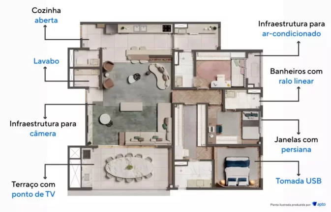 Imagem PALAZZO MOOCA - CYRELA - Apto de 75m², em ótima localização, próximo ao Mooca Plaza Shopping!