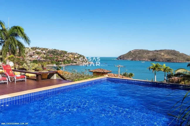 Imagem Casa Frente Mar para Temporada em Armação dos Búzios / RJ no bairro Ferradura