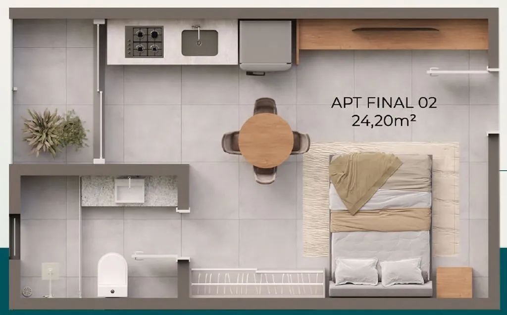 Imagem Flat à venda, 23 m² por R$ 292.622,00 - Camboinha - Cabedelo/PB