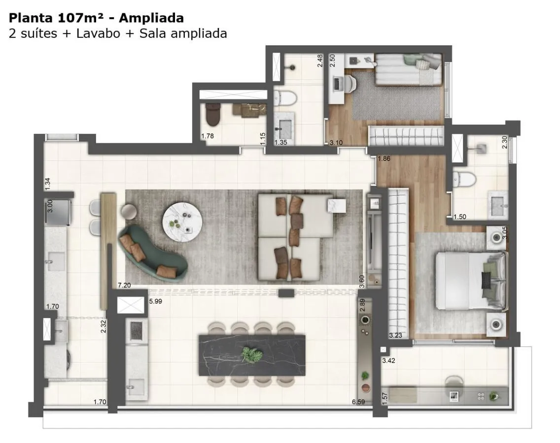 Imagem Apartamento para Venda em São Paulo, Ipiranga, 3 dormitórios, 1 suíte, 2 banheiros, 2 vagas