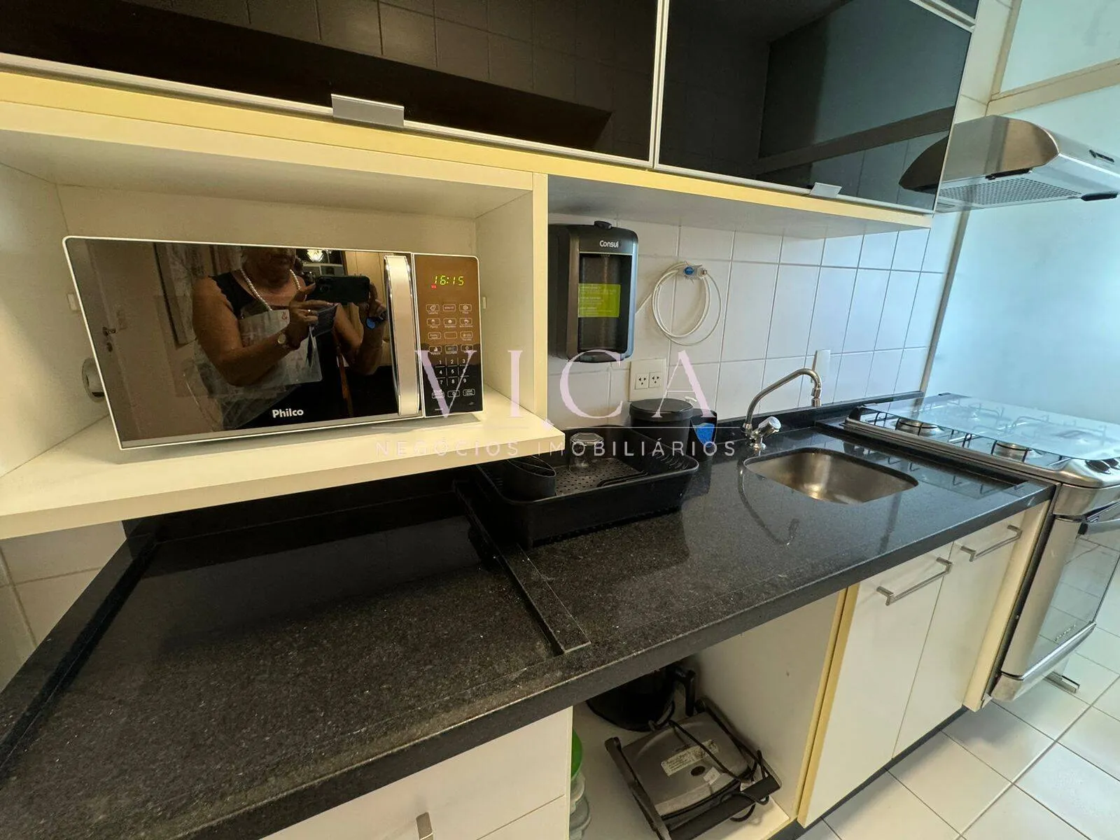 Imagem Alphaville| Apartamento semi mobiliado 63m² 1dormitório por R$ 4.295/mês