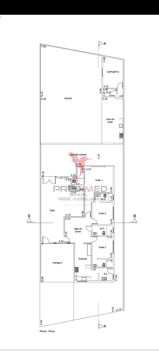 Imagem CASA A VENDA NO BAIRRO SANTA ROSA. Piracicaba. Aceita parcelamento direto