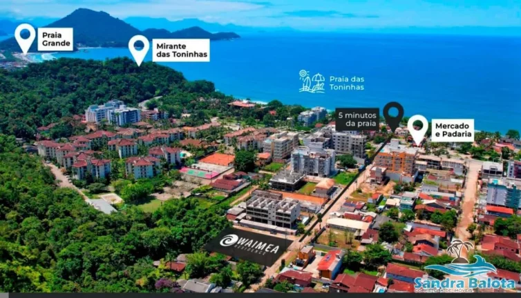Imagem Apartamentos a 450 metros da praia da Toninhas
