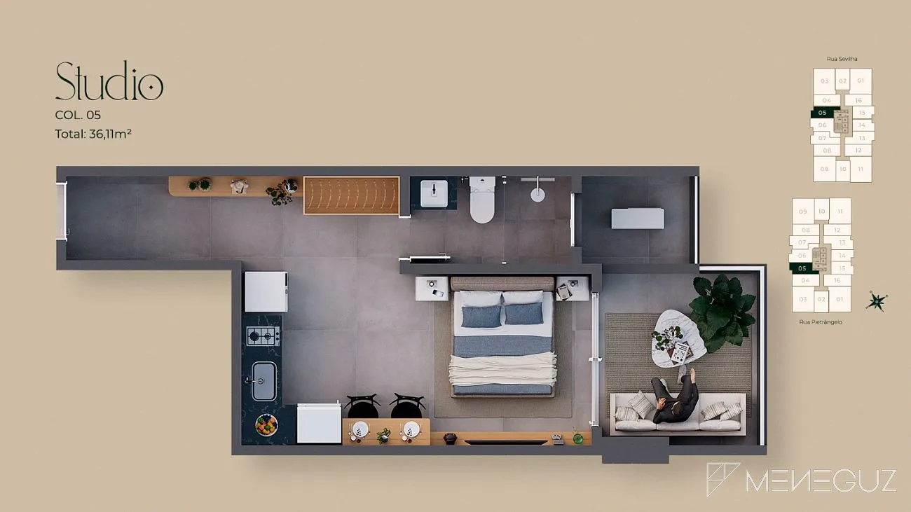 Imagem PIETRA DE SEVILHA - APARTAMENTO NOVO PRAIA DO MORRO - 72x DIRETO C/ CONSTRUTORA
