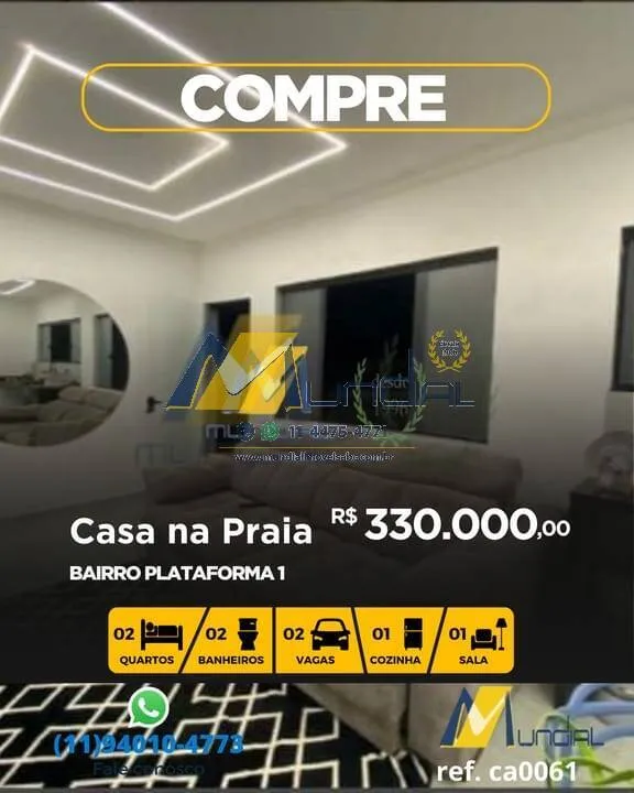 Imagem Vendo linda casa na Praia de Mongaguá