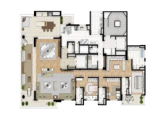Imagem Apartamento 4 quartos em Moema São Paulo-SP, apartamento bairro Moema em São Paulo, comprar apartamento em Moema em São Paulo, apartment in São Paulo