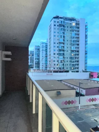 Imagem Apartamento quarto e sala, varanda grande , vista pro mar, sol da manhã