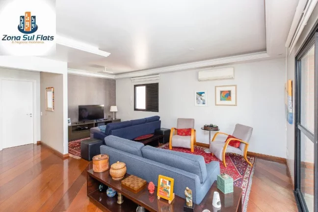 Imagem Apartamento Alto Padrão à Venda Em Moema Com 3 Suítes e 4 Vagas