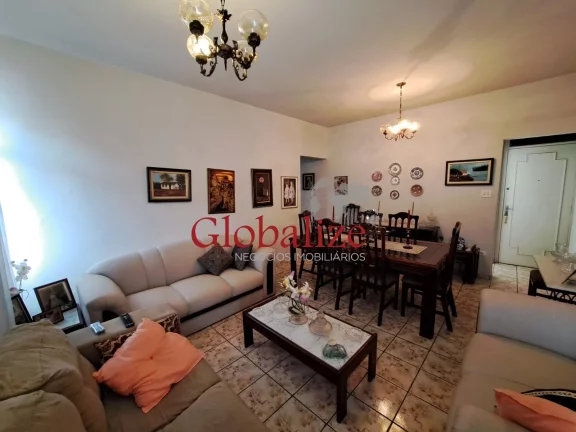Foto do imóvel Apartamento à venda com 147m², 3 quartos, suite, dependência, vaga e elevador por R$665.000,00 no Gonzaga em Santos