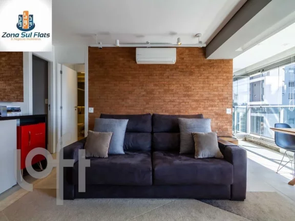 Imagem Lindo Apartamento Mobiliado à Venda No Brooklin Com 1 Suíte e 1 Vaga