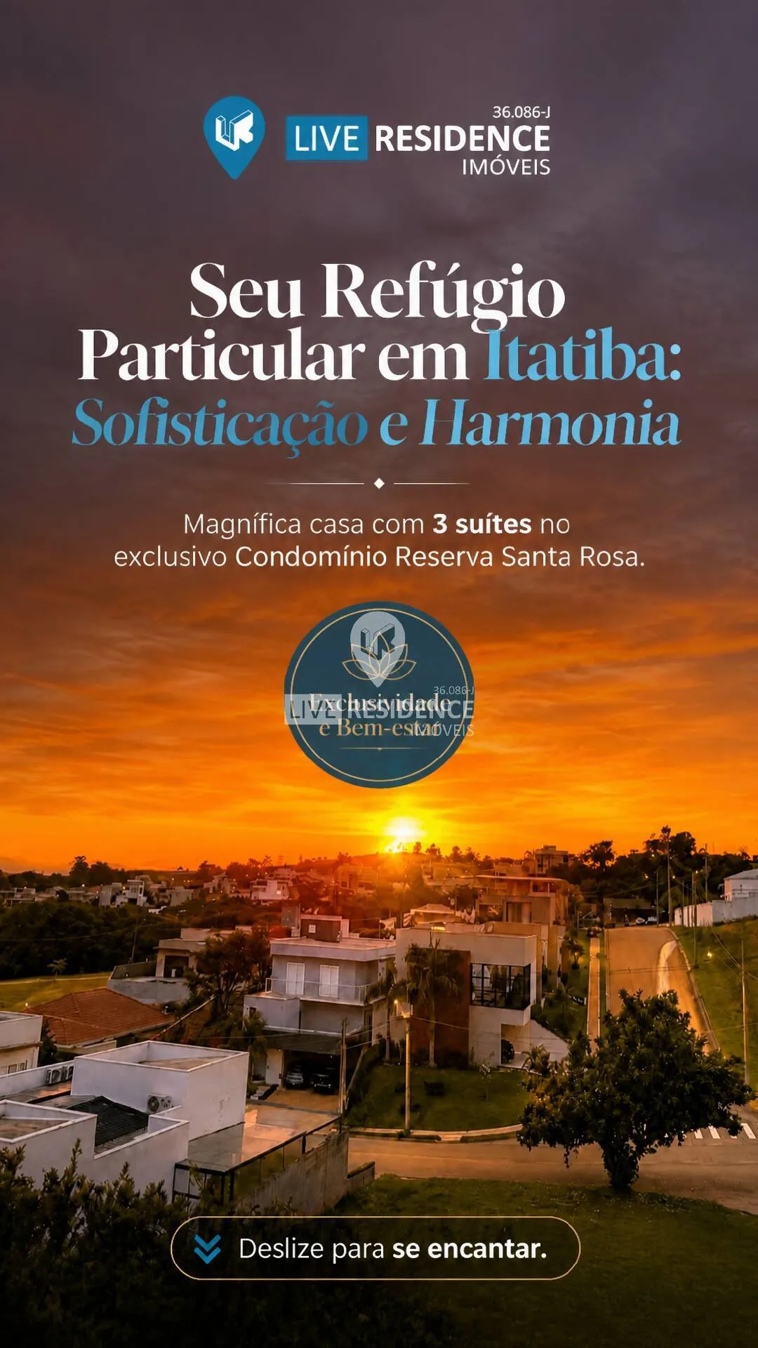Foto do imóvel Casa à venda no condomínio Reserva Santa Rosa em Itatiba-SP