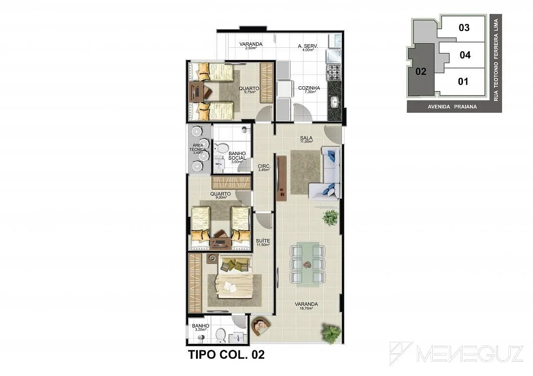 Imagem Porto Belo - Empreendimento de alto padrão, com apartamentos a venda de 2 e 3 quartos na Praia do Morro.