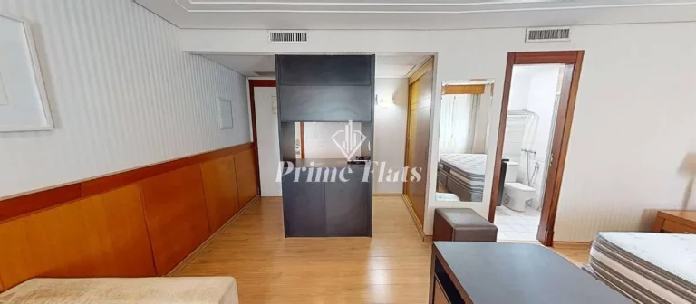 Imagem Flat disponível para locação no Meliá Jardim Europa no Itaim Bibi, com 29m², 1 dormitório e 1 vaga de garagem