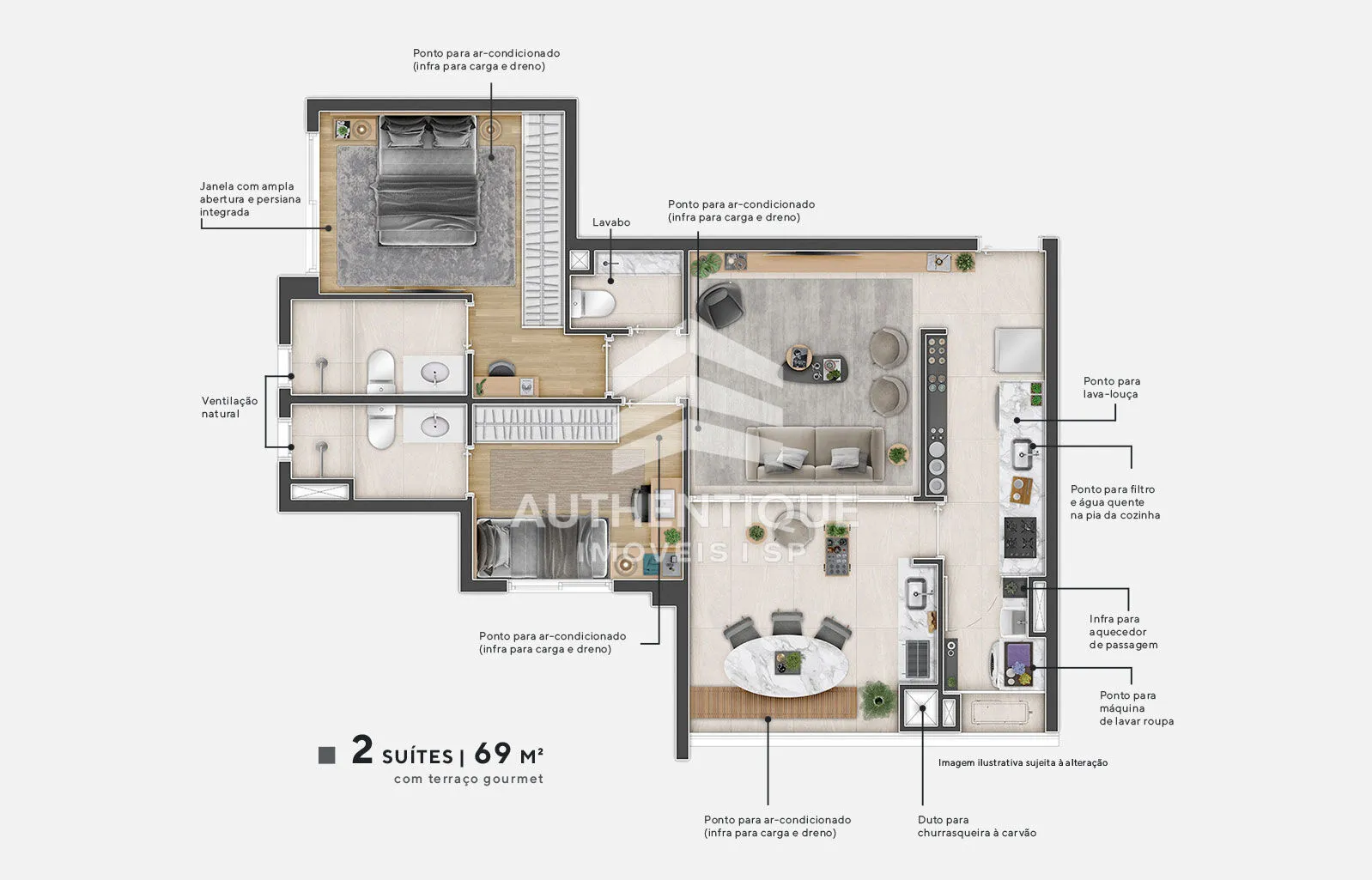 Imagem TRIU 1722 CAMPO BELO - Apartamento à venda no bairro Brooklin - São Paulo/SP, Zona Sul