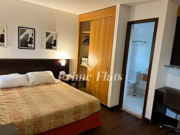 Foto do imóvel Flat disponível para venda no Mercure Vila Olimpia, com 25m², 1 dormitório e 1 vaga de garagem em Rua Santa Justina