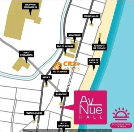 Imagem Vendo Apartamento 60m² c/ 1 Suíte e WC Social, em Piedade.