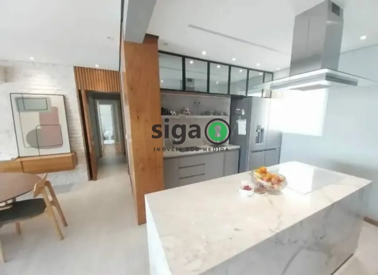 Imagem Apartamento à venda no Brooklin | 135m² | 3 suítes | Varanda gourmet envidraçada | Lazer completo |