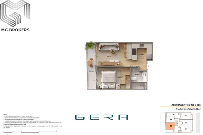 Imagem Apartamento à venda na Gávea, Rio de Janeiro - 1 quarto, 1 sala, 38m² de área - Imperdível oportunidade!