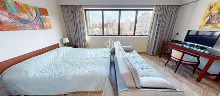 Imagem Flat disponível para locação no Meliá Ibirapuera, com 26m², 1 dormitório e 1 vaga