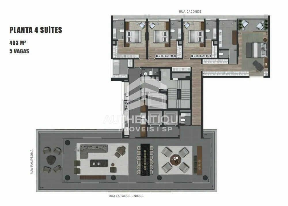 Imagem PIERINO JARDINS - Apartamento à venda no bairro Jardins - São Paulo/SP, Zona Sul