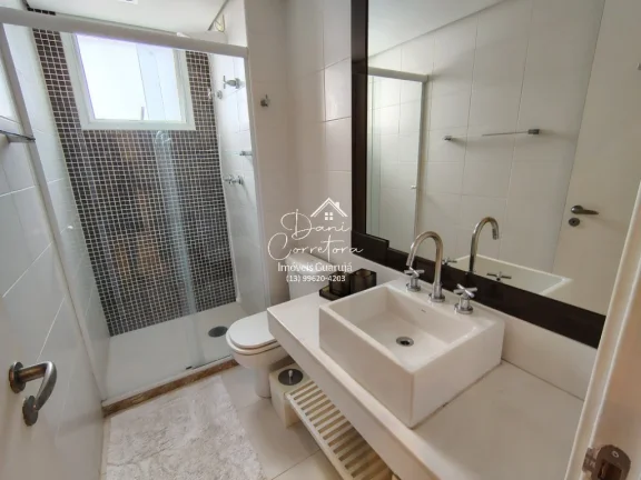 Imagem Apartamento de 3 quartos e 2 vagas na Vila Alzira, Guarujá-SP: espaço e conforto em 118m²!