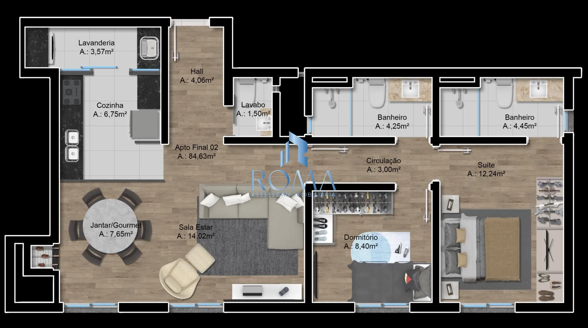 Imagem Apartamento 2 dormitórios à venda Centro Santa Maria/RS