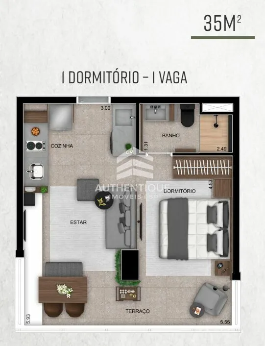 Imagem River One Butanta - Apartamento Studio no Butantã a venda