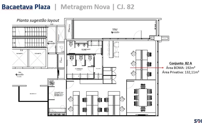 Imagem Conjunto comercial com 192m2 no Brooklin