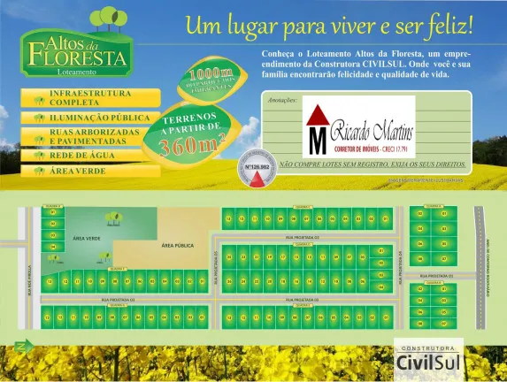 Foto do imóvel Terreno à Venda, 360 m² em Vila Floresta - Criciúma