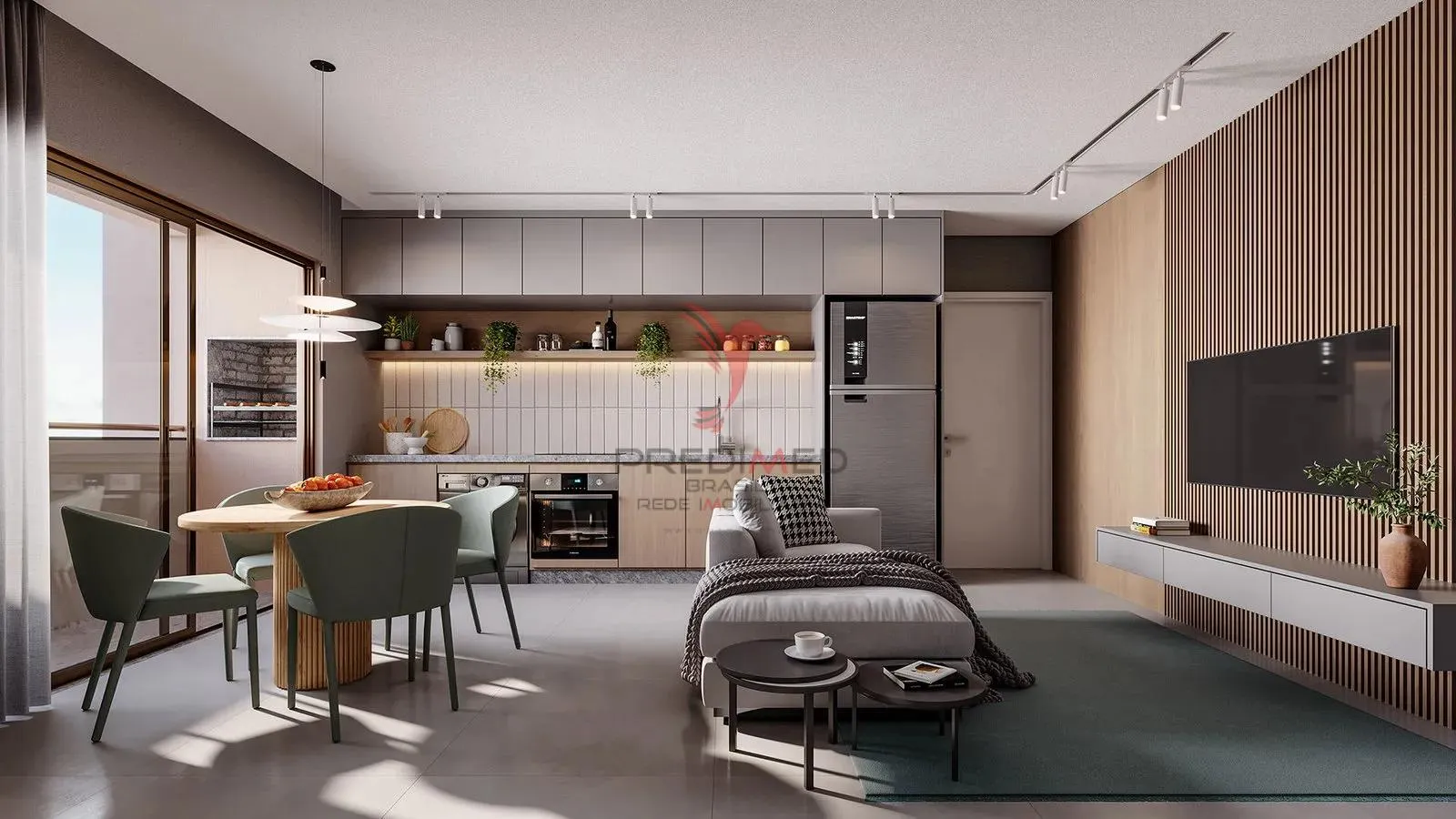 Imagem Apartamento 2 Quartos com Sacada Integrada e Lazer Completo no Dom Bosco - Itajaí