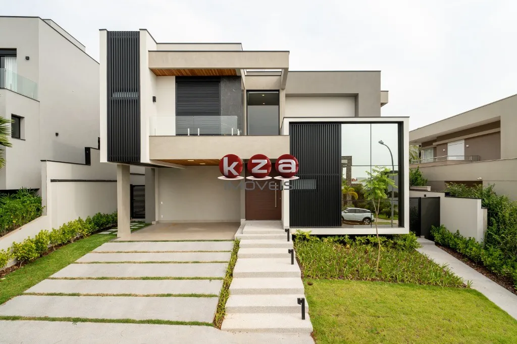 Imagem Imponente Casa de Luxo em Condomínio Alphaville Dom Pedro 3, Campinas-SP: 4 Quartos, 4 Suítes, 3 Salas, 6 Banheiros, 4 Vagas, 346m².
