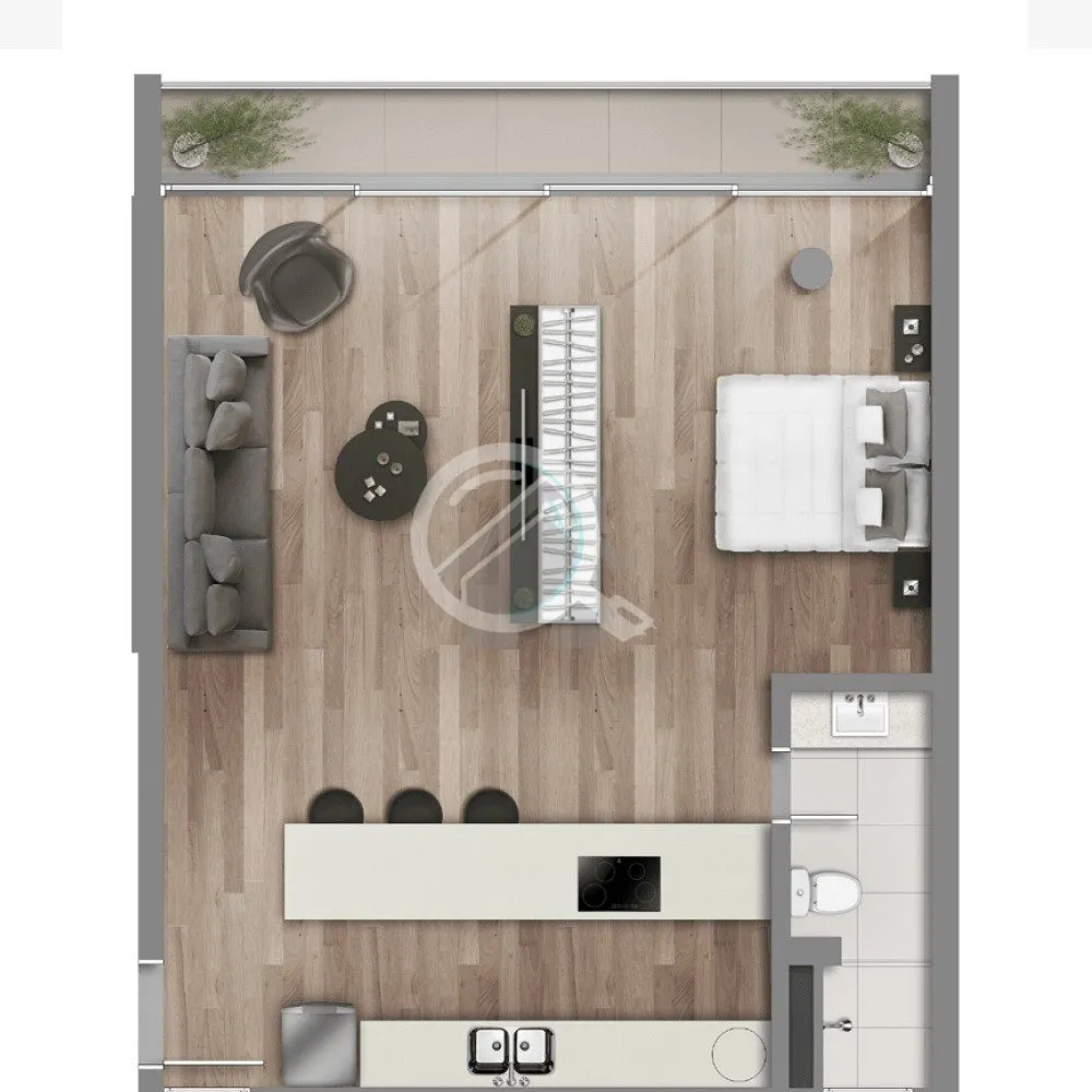 Imagem Encante-se com esta oportunidade única no Praça Nilo! Excelente loft de 67,38m² com 2 garagens in...