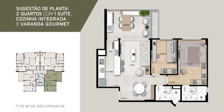 Imagem Apartamento para Venda em Salvador, Itaigara, 2 dormitórios, 1 suíte, 2 banheiros, 1 vaga