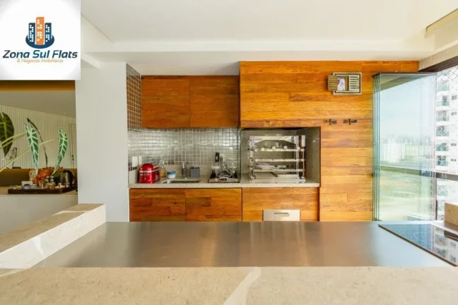 Imagem Apartamento Alto Padrão à Venda em Santo Amaro Com 3 Suítes, 4 Vagas - Varanda Gourmet