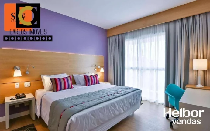 Imagem Apartamentos Stúdios 100% mobiliados, na praia, por apenas R$379.000-Santos
