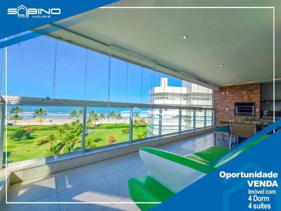 Foto do imóvel Apartamento pé na Areia frontal à Venda, com 4 Suítes 221m² - 3 vagas, Riviera de São Lourenço Bertioga SP