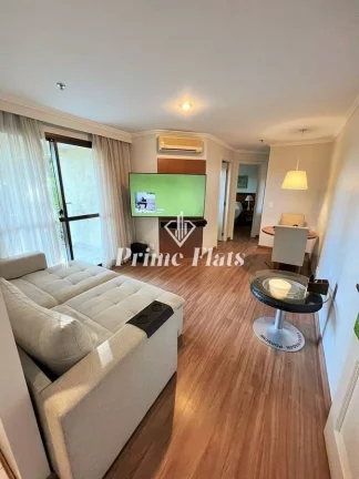 Foto do imóvel Flat disponível para venda no Quality Suítes Long Stay Vila Olímpia, com 48m², 2 dormitórios e 1 vaga em Rua Alvorada