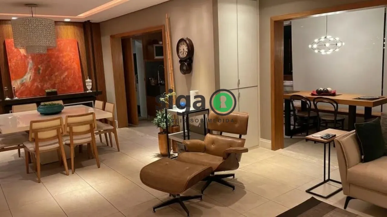 Imagem Apartamento na Vila Andrade com 3 quartos e 3 vagas, mobiliado de 170m²
