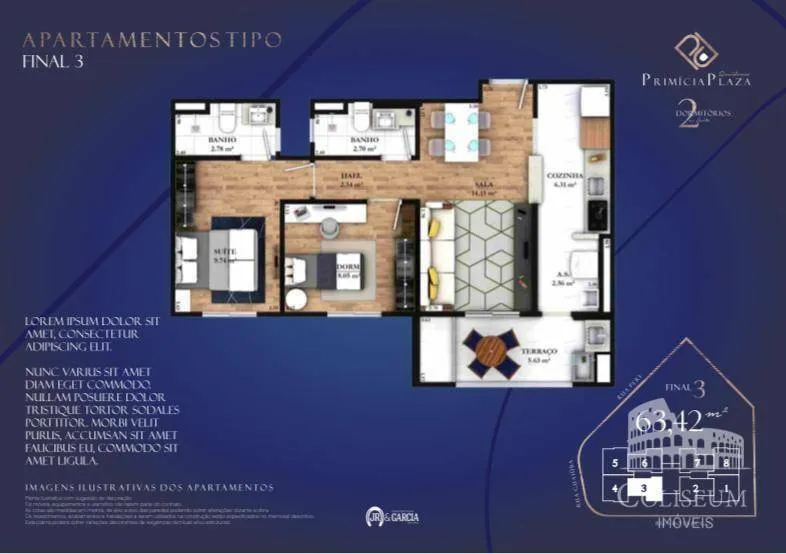 Imagem Apartamento com 2 dormitórios à venda, 65 m² por R$ 470.000,00 - Vila Guilhermina - Praia Grande/SP